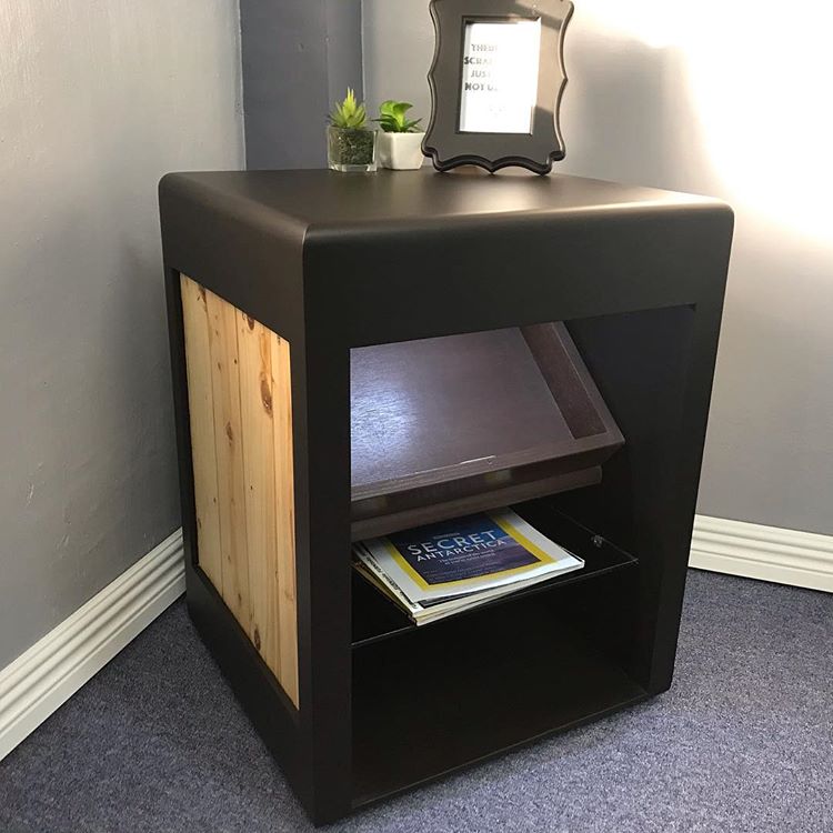Side Table Corner Table With Hidden Compartment Caret Furniture