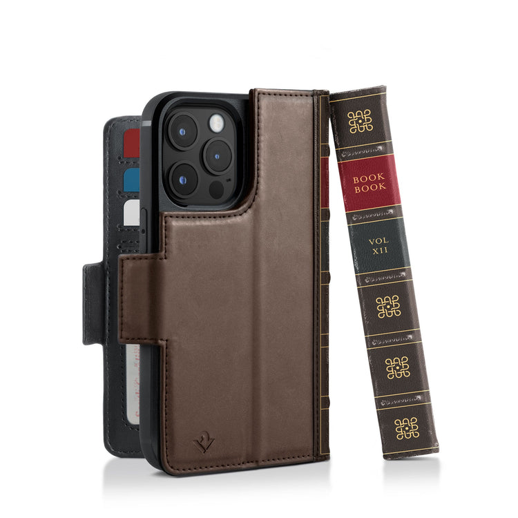 BookBook vol. for iPhone | Leather wallet case removable shell