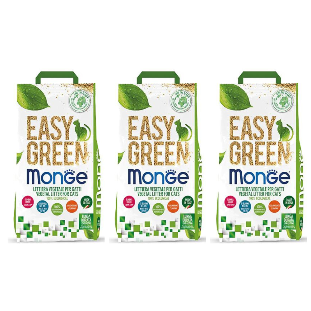 Monge Easy Green 10 Litri Lettiera Agglomerante Vegetale - OFFERTA 3 S –  Amici e Natura iTALIA