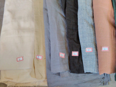 Natural dyed fabrics from Porgai Artisans association