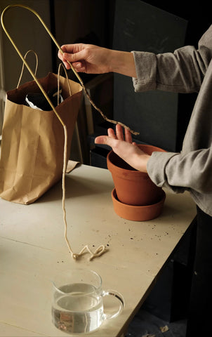 Plantstraws, checking the cord length 