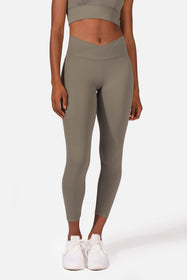 Silhouette Crossover Leggings - Cedar – Lounge Underwear