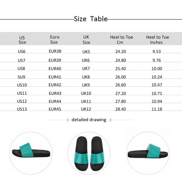 Custom Slide Sandals With Name – FaceSocksUSA
