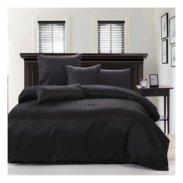 Ardor Boudoir Waffle Black Quilt Cover Set Simply Wholesale Nz