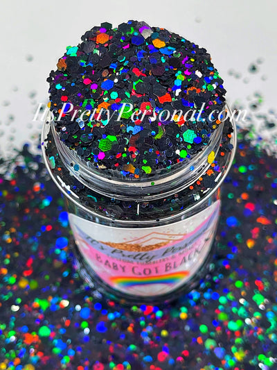 Black Onyx Edible Glitter Jar
