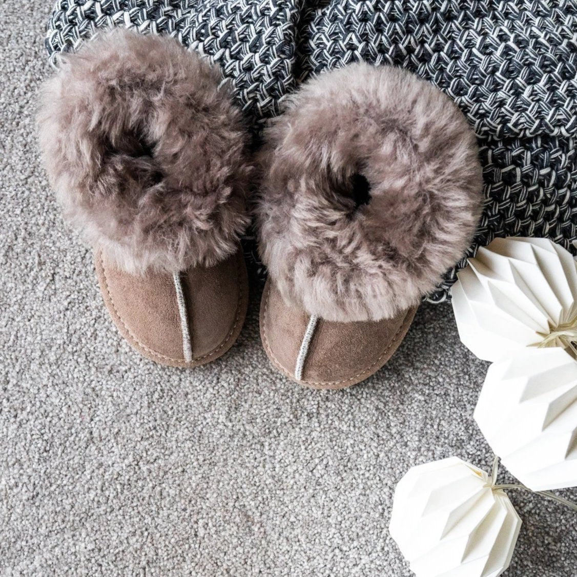 childrens sheepskin slipper boots