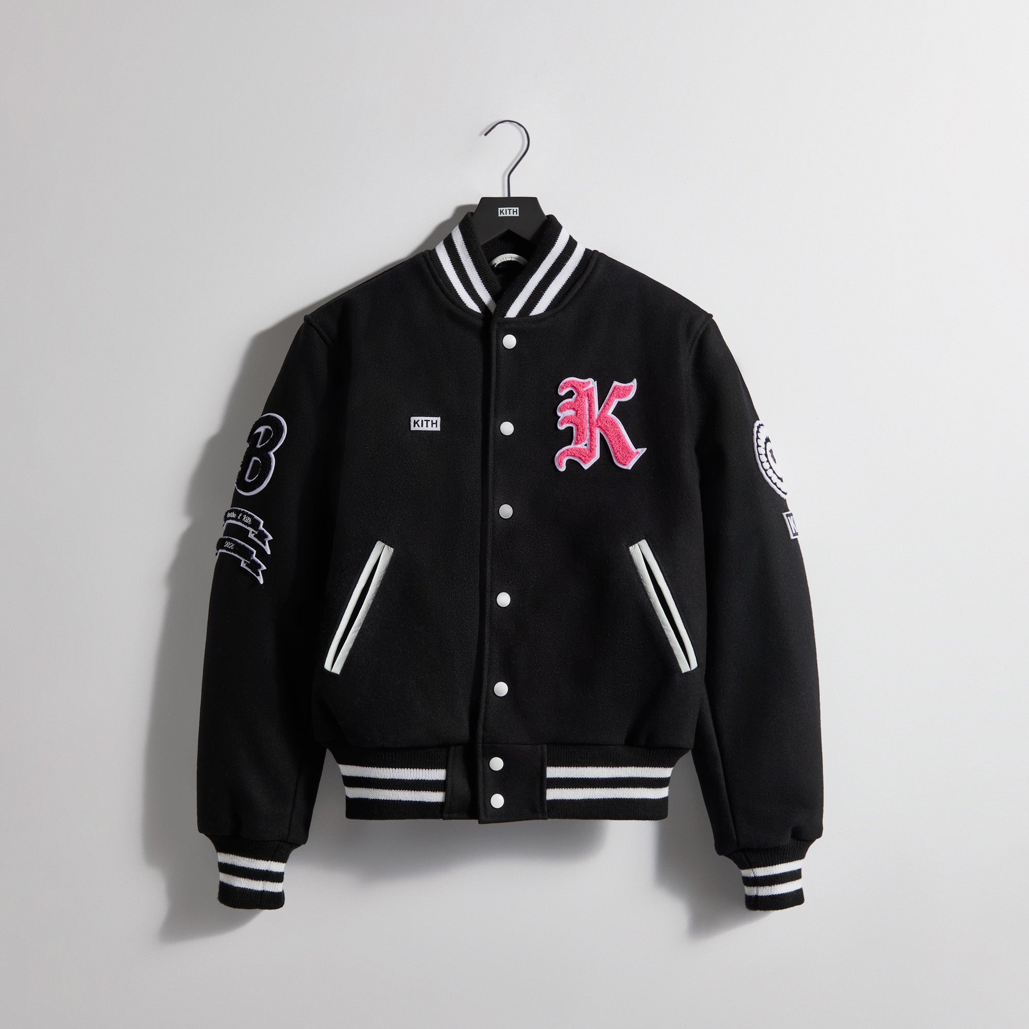 Barbie Black and Pink Varsity Jacket - Jacket Era