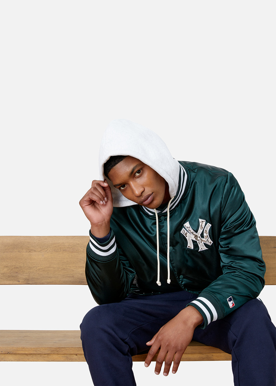 KITH×MLB Newyork yankees  レザースタジャンサイズは稀少なXLです