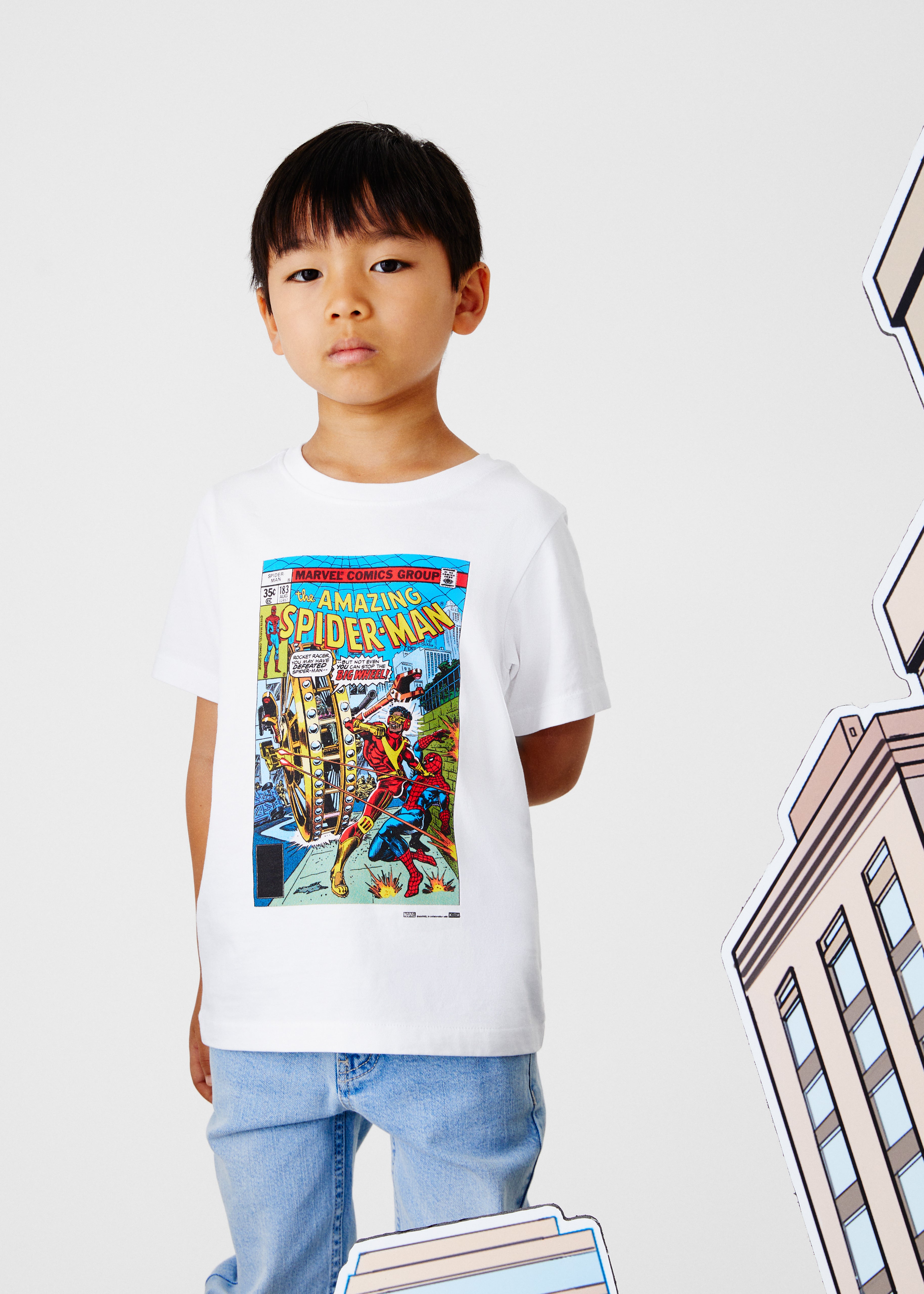 KITH スパイダーマン コラボ Ｍサイズ - Tシャツ/カットソー(半袖/袖なし)