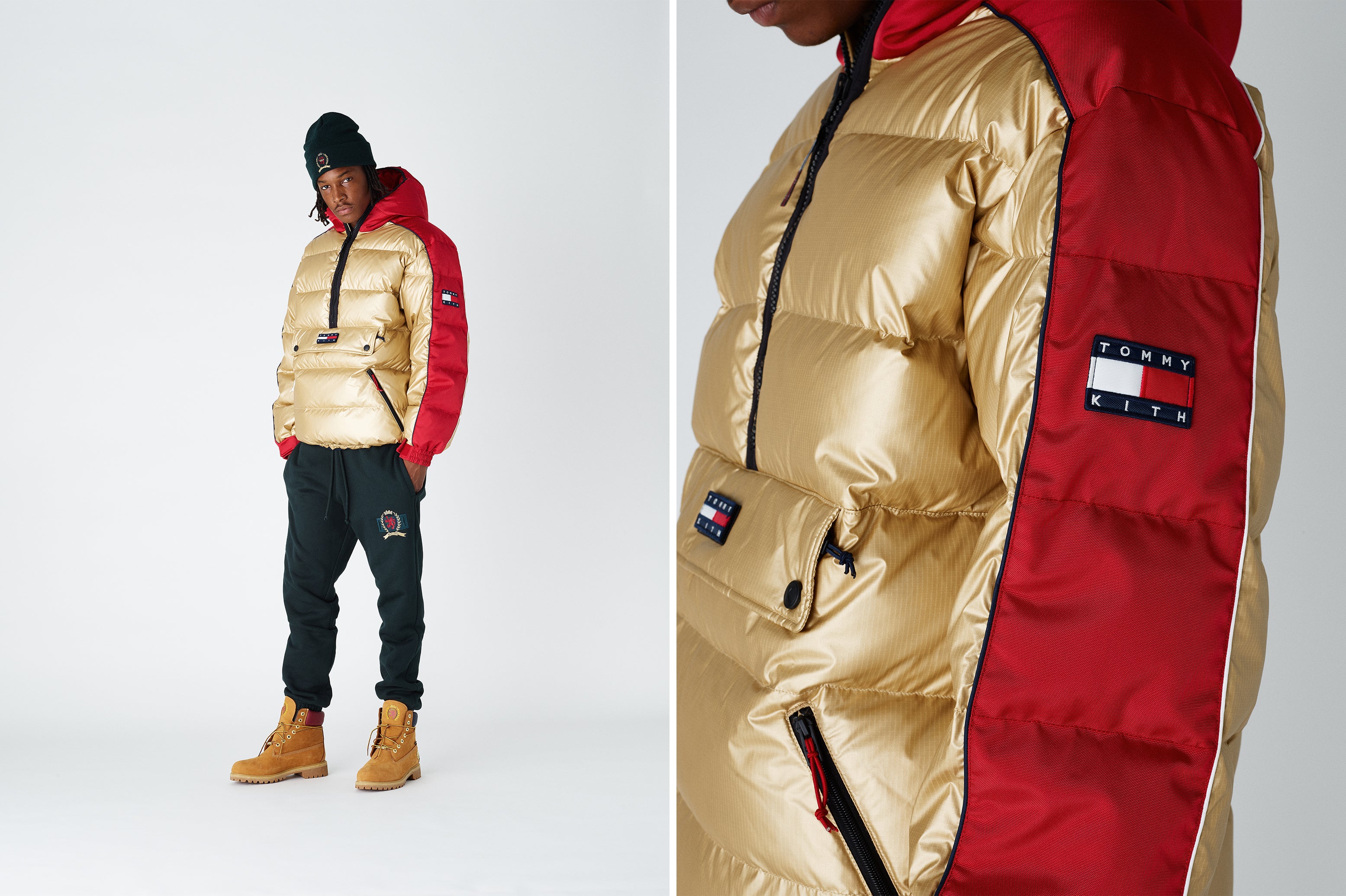 kith x tommy hilfiger puffer jacket