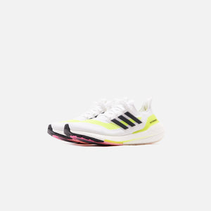 adidas Ultraboost 21 - Footwear White / Core Black / Solar Yellow 2