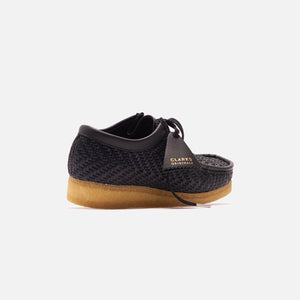 Clarks Wallabee - Black Raffia 4