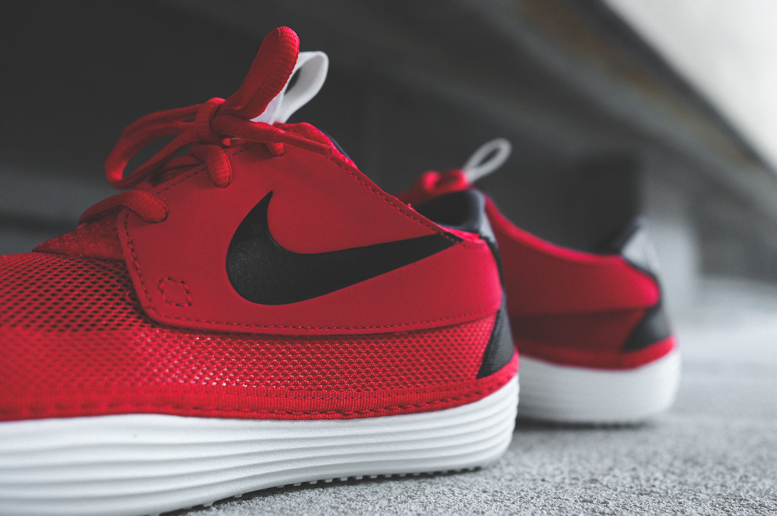 nike solarsoft moccasin red