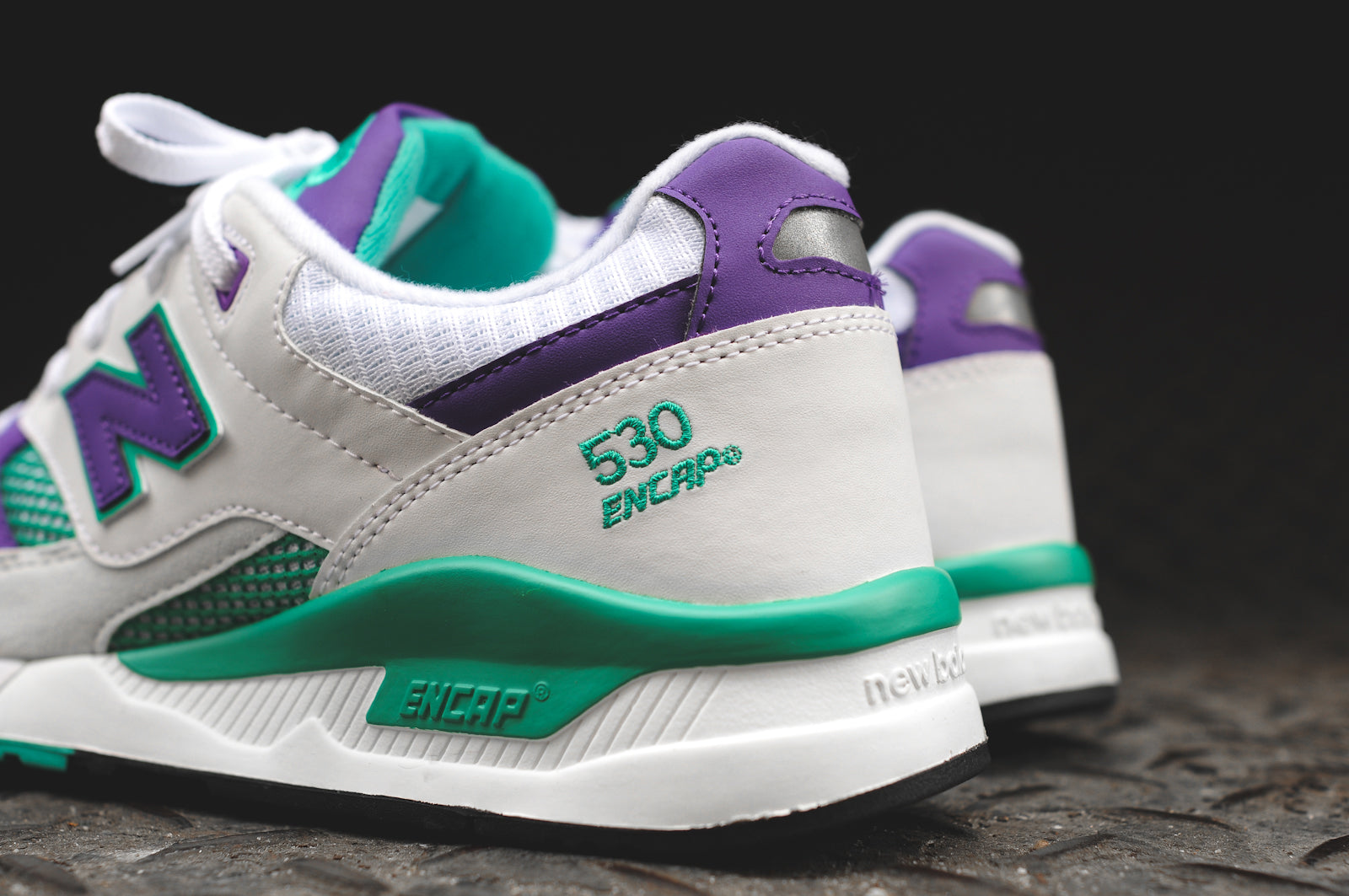 new balance white purple