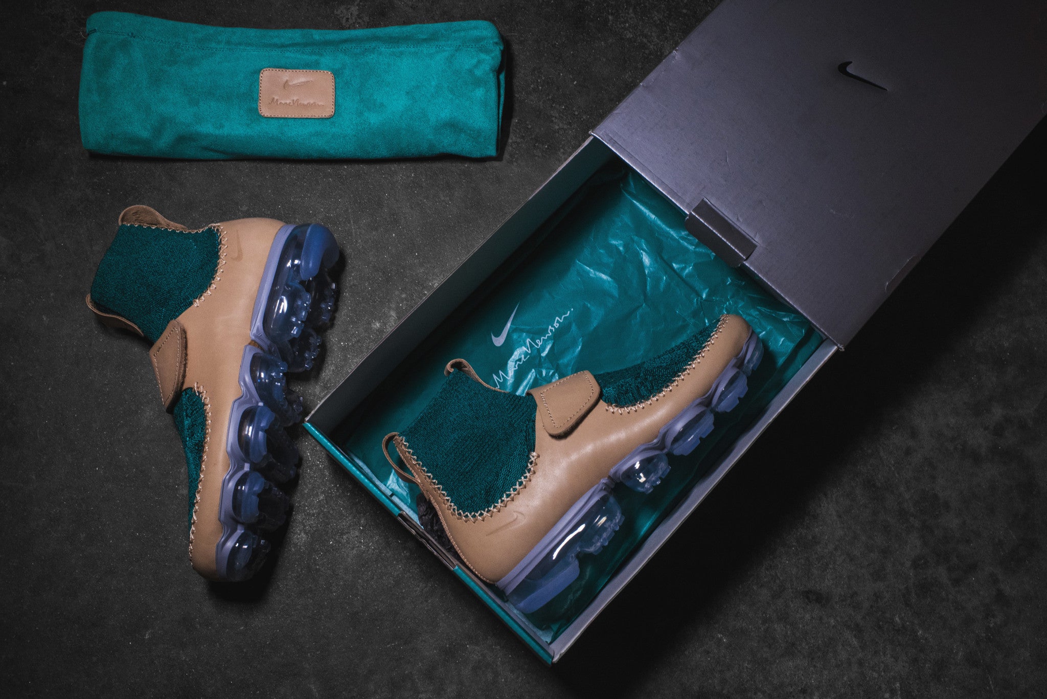 NikeLab x Marc Newson Air VaporMax - Vachetta Tan / Rio Teal