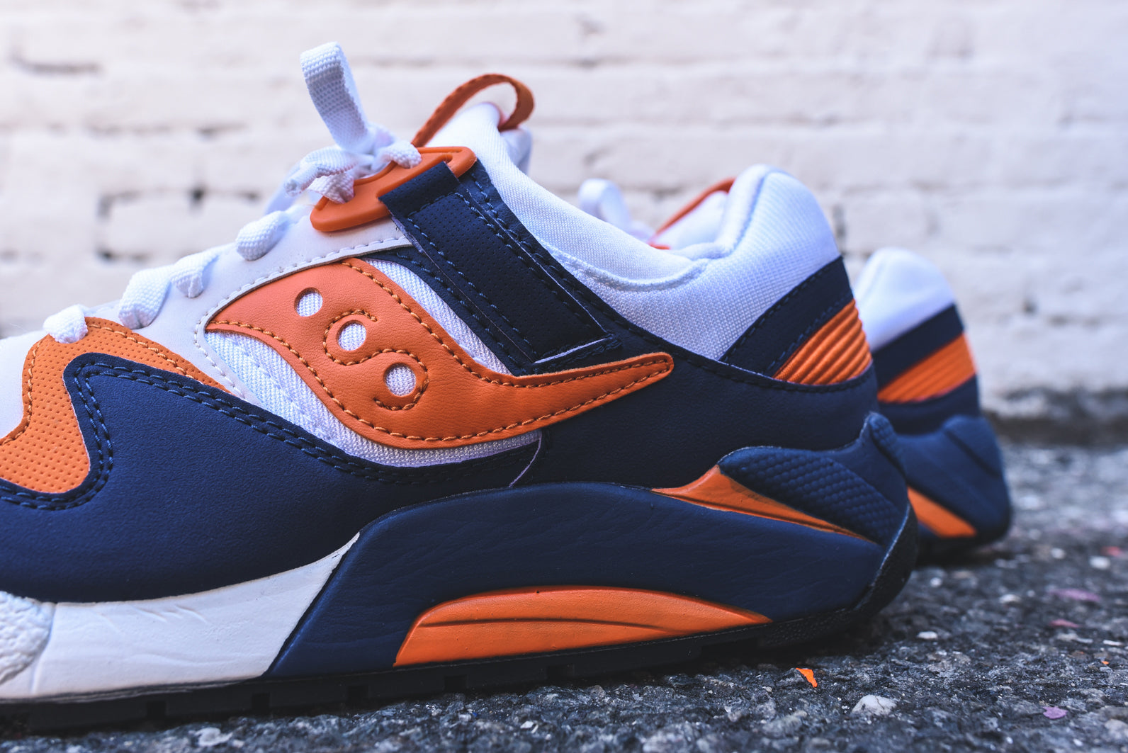 saucony grid 9000 white blue orange