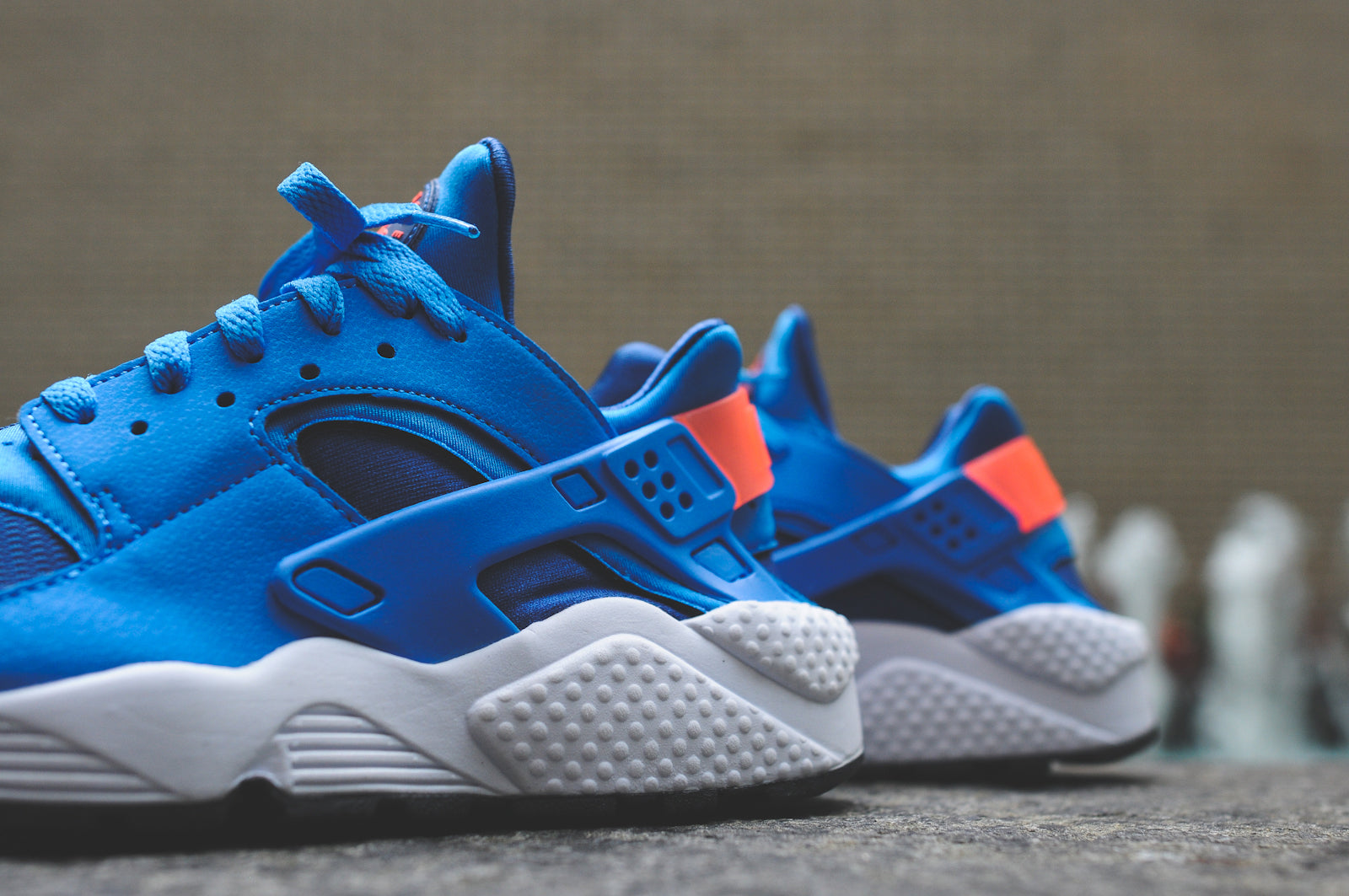 nike air huarache blue mango