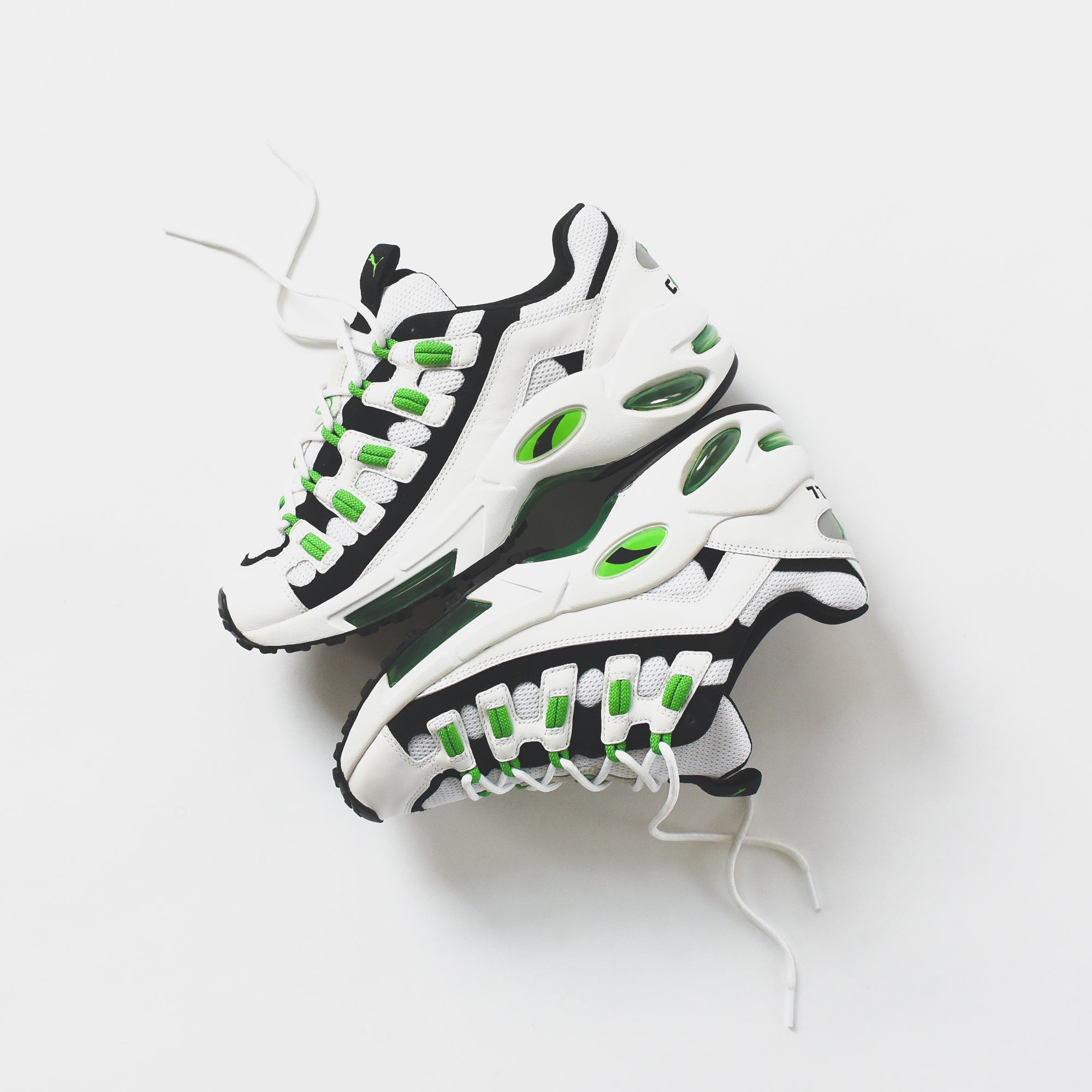 puma cell endura white green