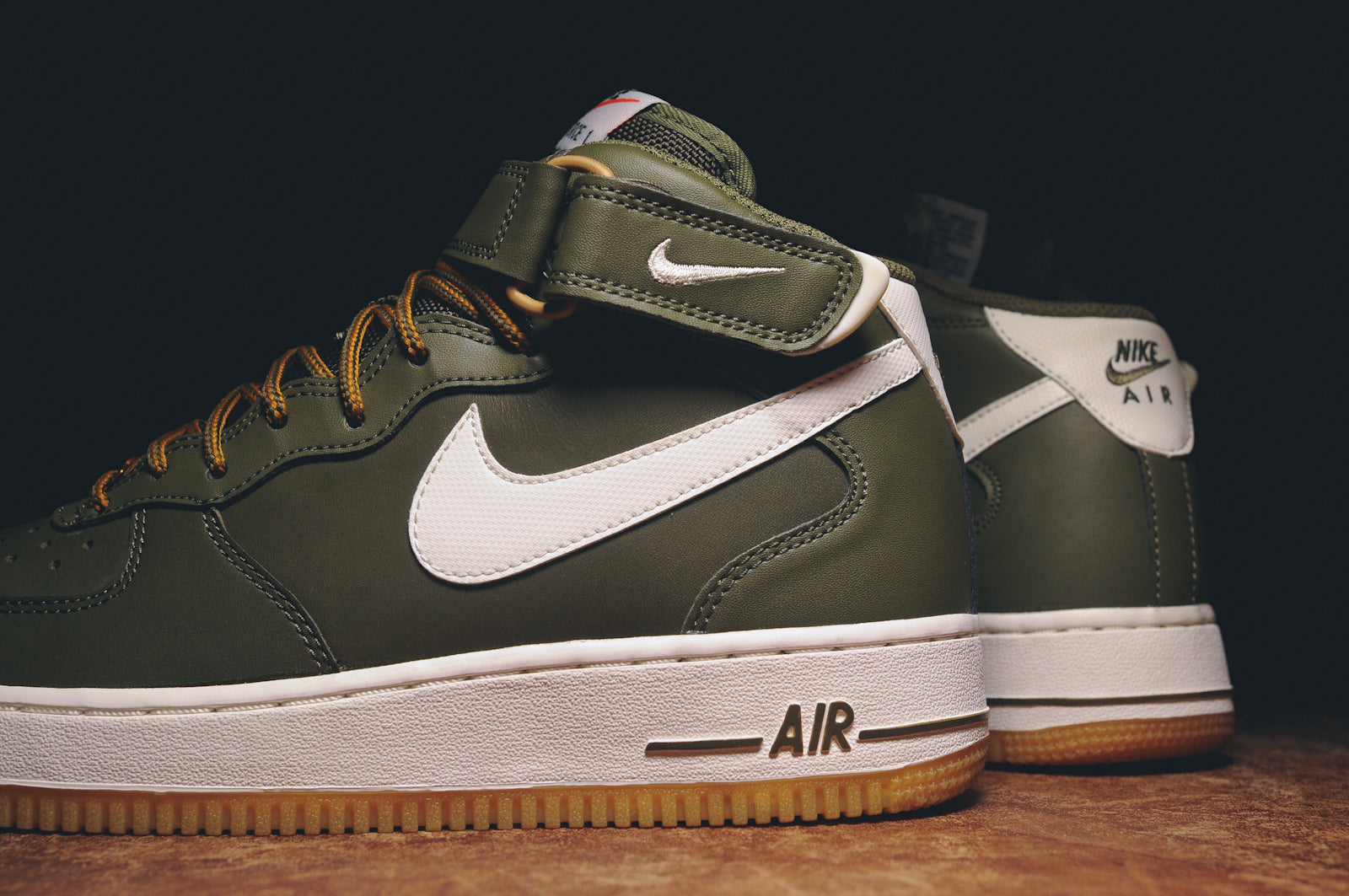 nike air force mid olive