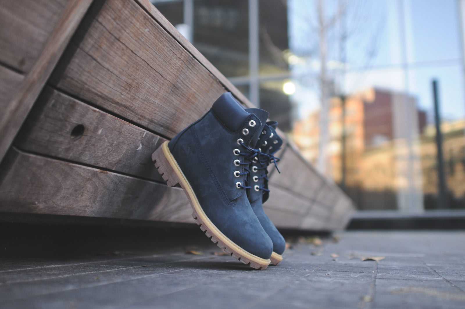 timberland navy boots