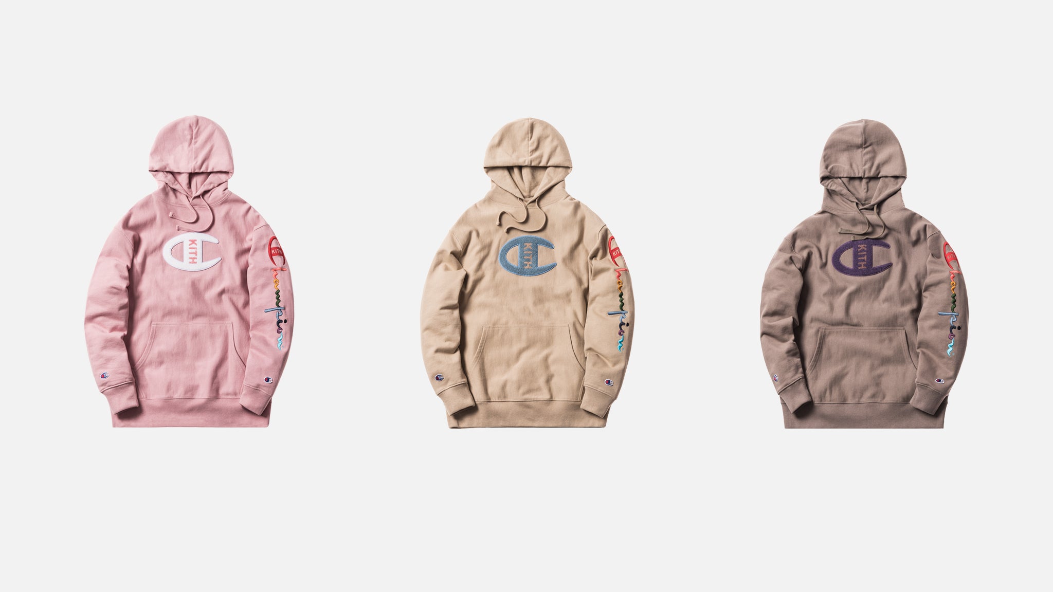 kith x champion extended hoodie
