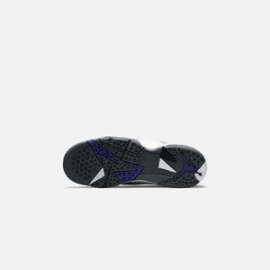 Nike Grade School Air Jordan 7 - Retro White / Varsity Purple / Flint Grey / Black 4