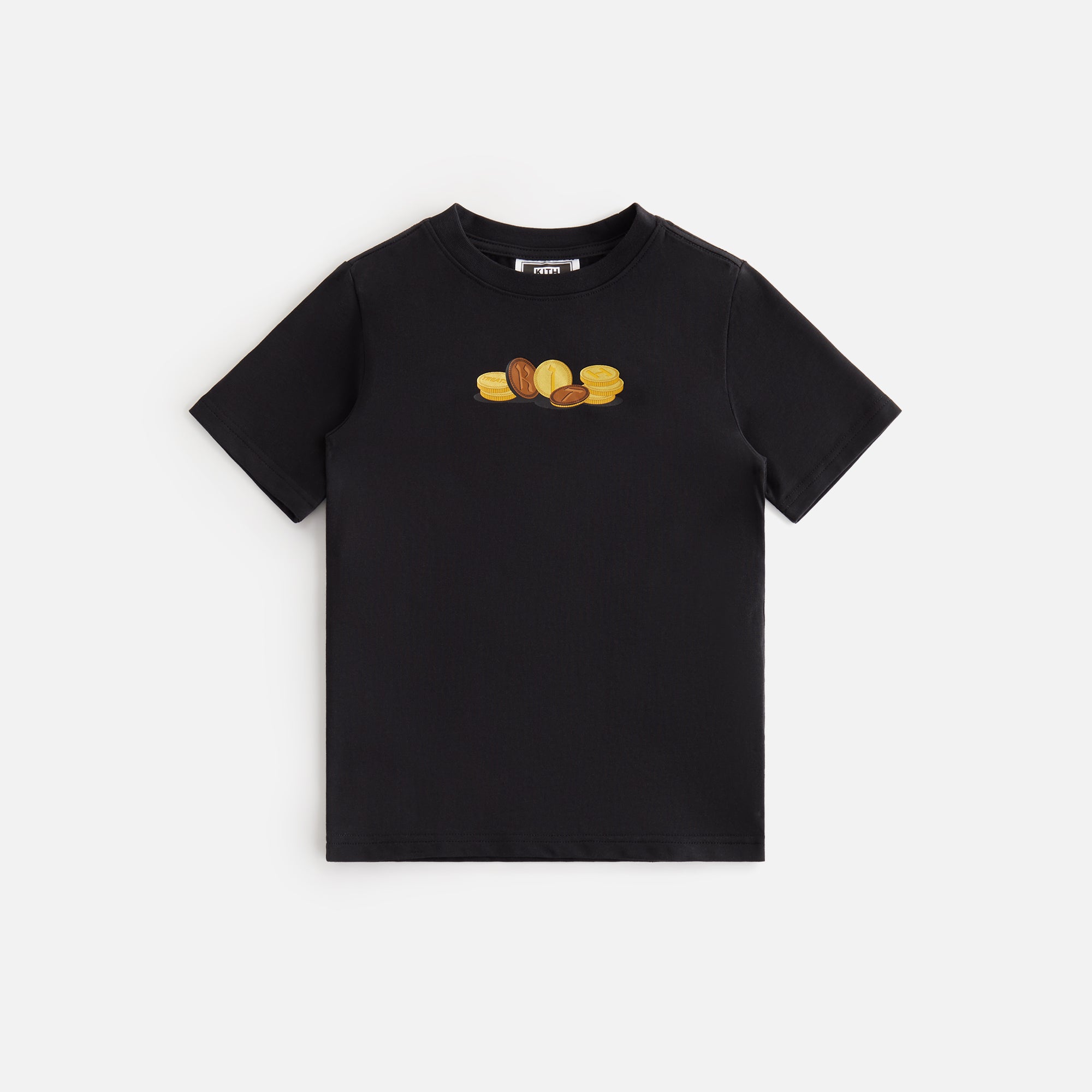 Erlebniswelt-fliegenfischenShops Kids Treats Hanukkah Gelt Coins Tee - Black