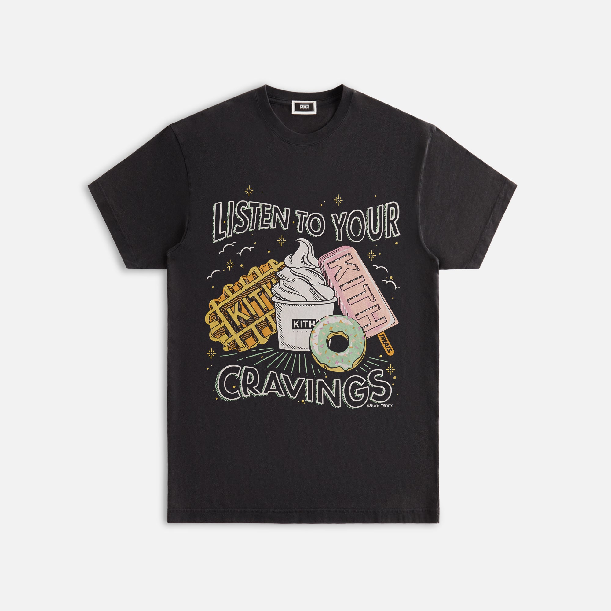 Erlebniswelt-fliegenfischenShops Treats Cravings Vintage Tee - Black