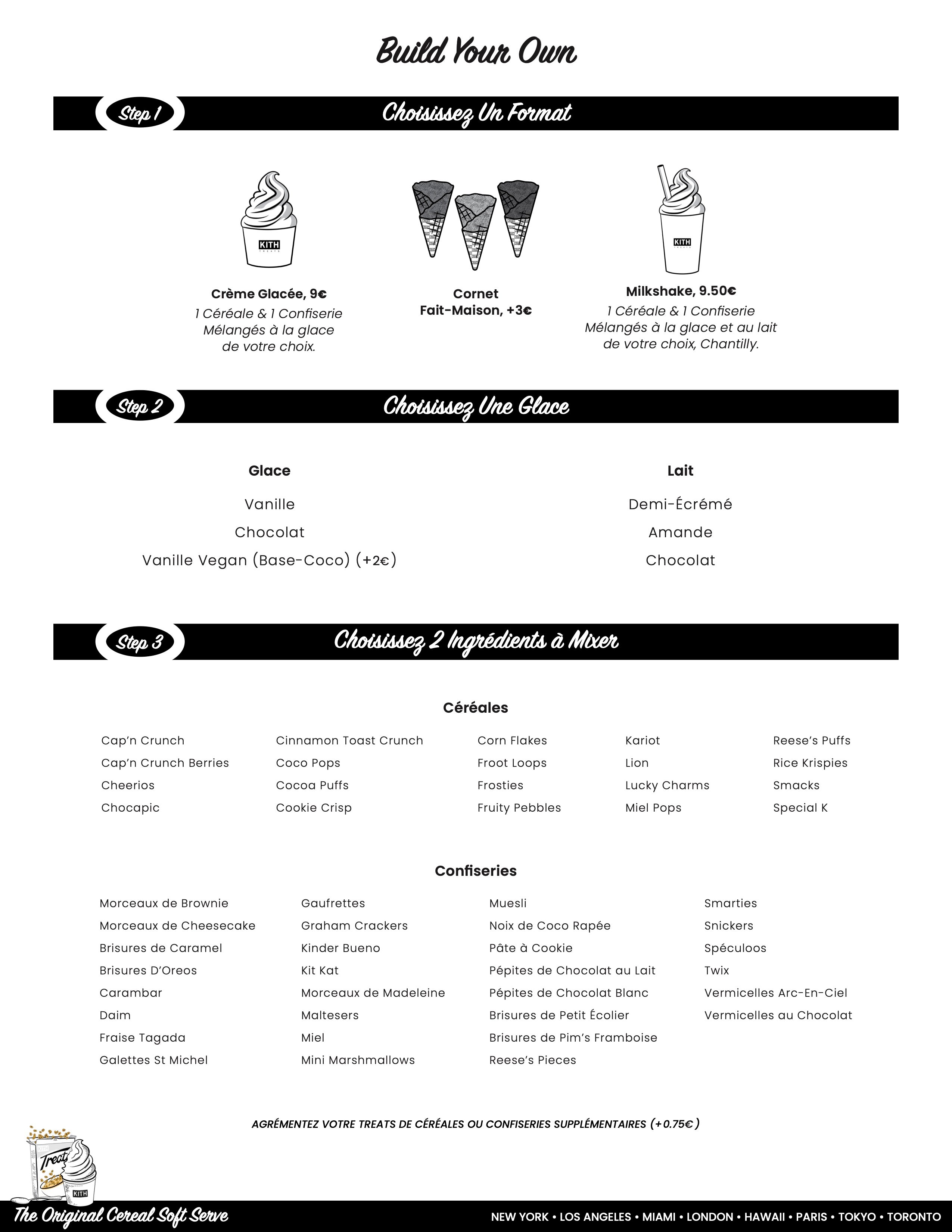 Treats Paris Menu 2