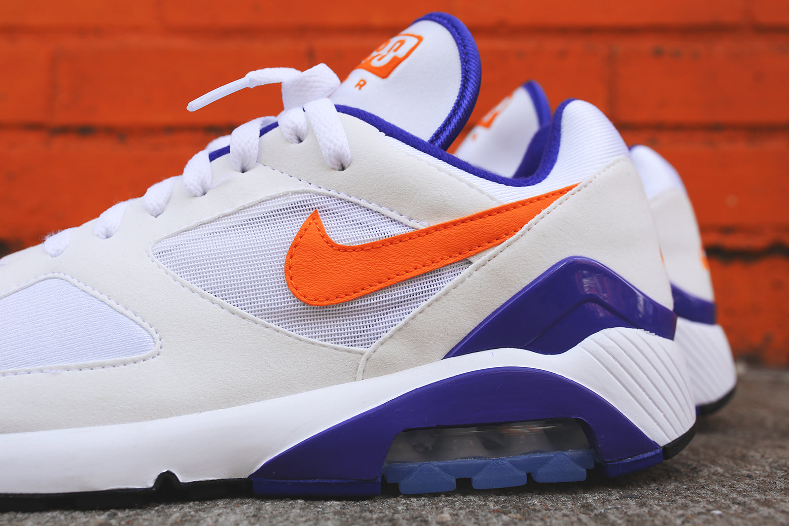 Nike Air Max 180 - White / Orange / Purple – Kith