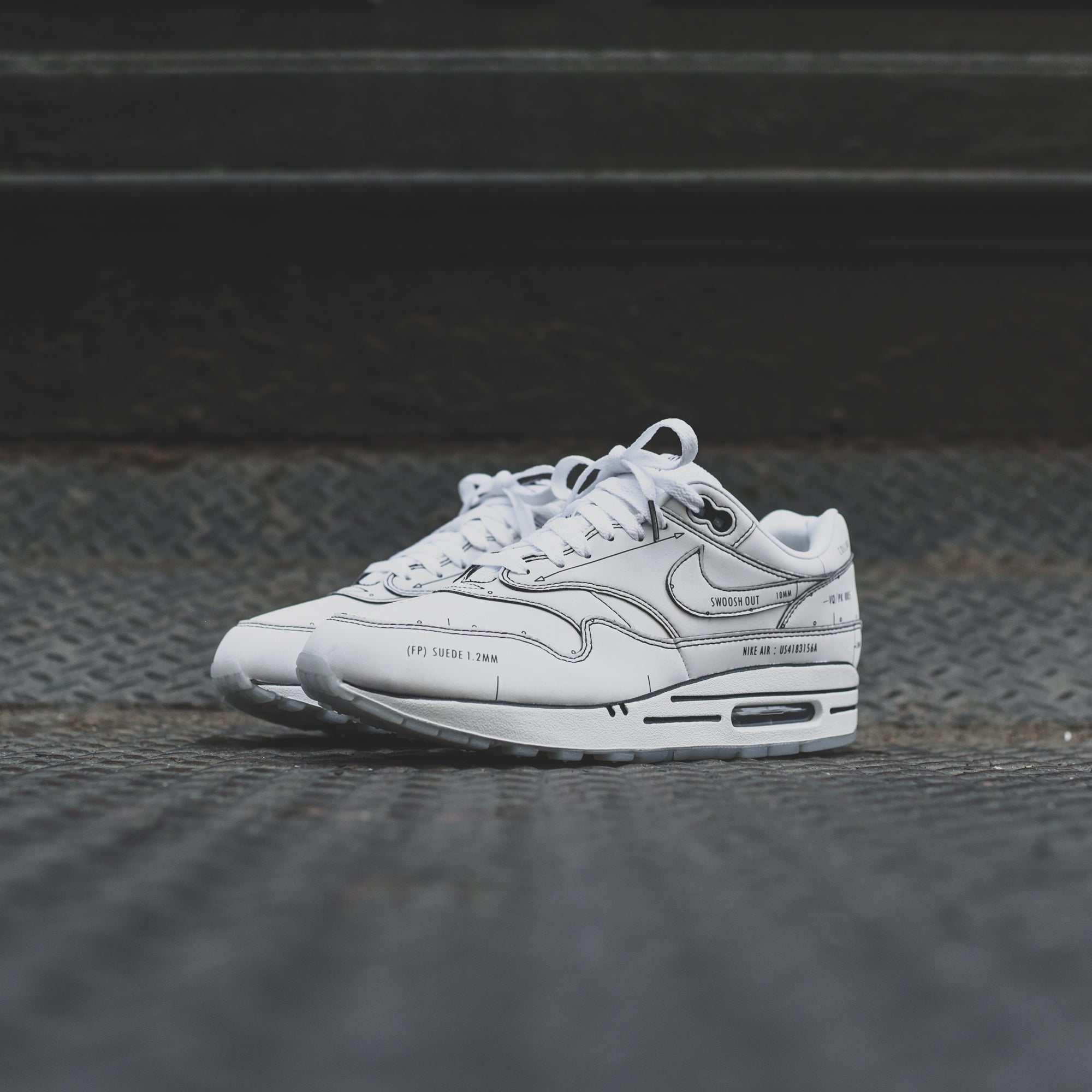 Nike Air Max 1 Sketch to Shelf - White / Black – Kith