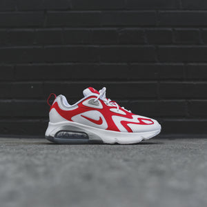 Nike Air Max 200 - White / University Red / Metallic Silver 2