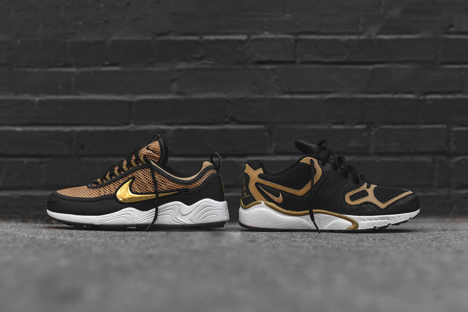 nike spiridon gold