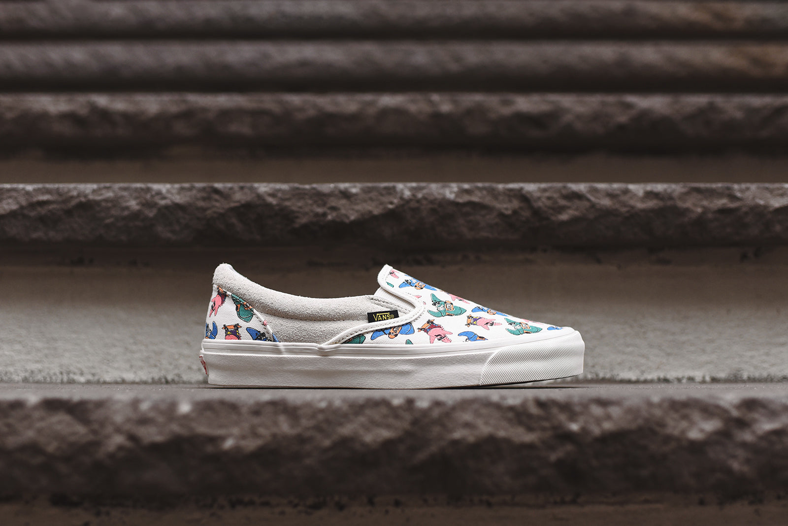 vans vault spongebob slip on