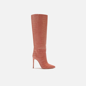 Paris Texas Embossed Croco Stiletto Boot - Blush Pink 3