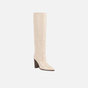 Paris Texas Sienna Boot Heel 100 Textured Calf - Gesso 1