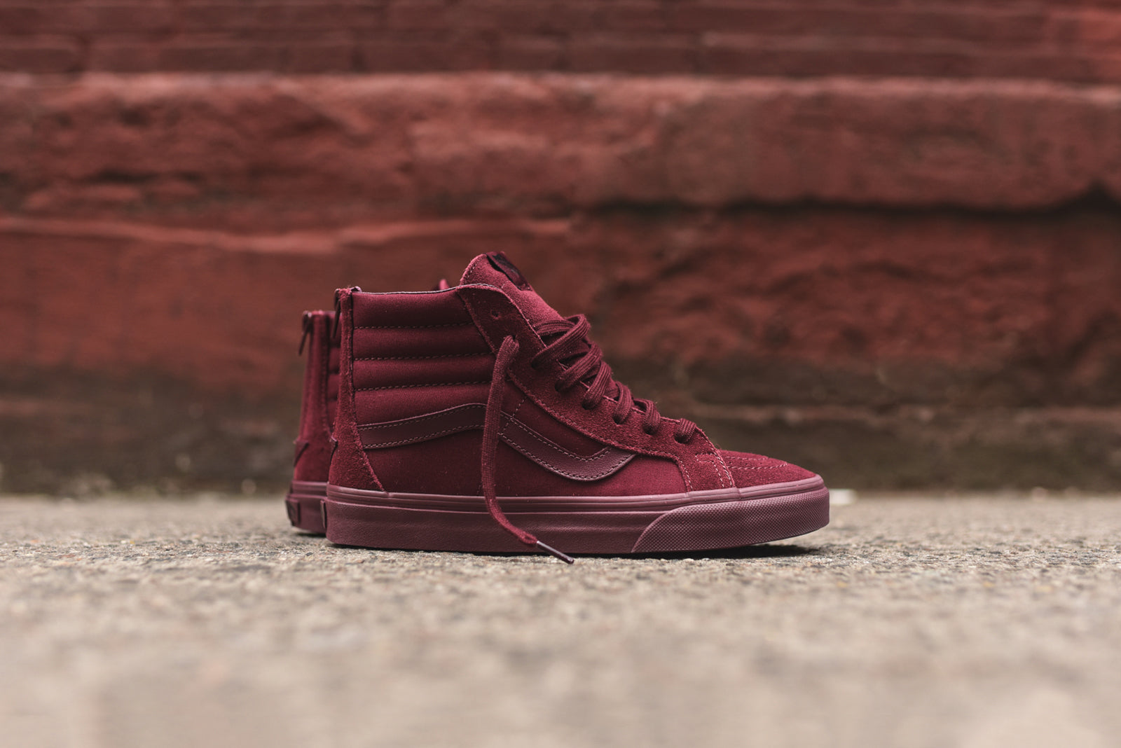 vans sk8 hi zip red