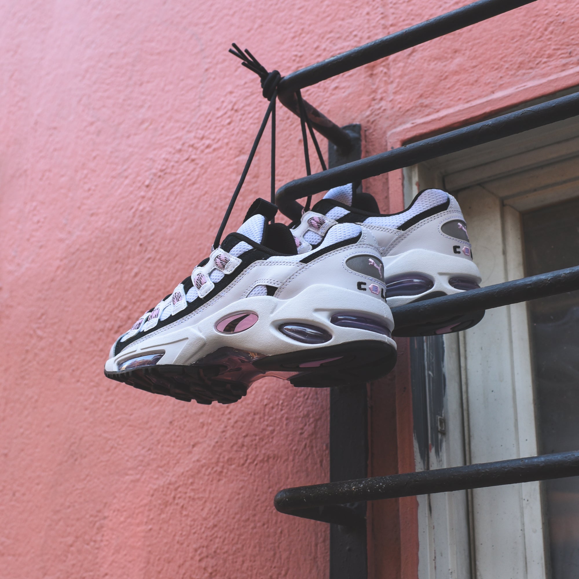 puma cell endura white pink