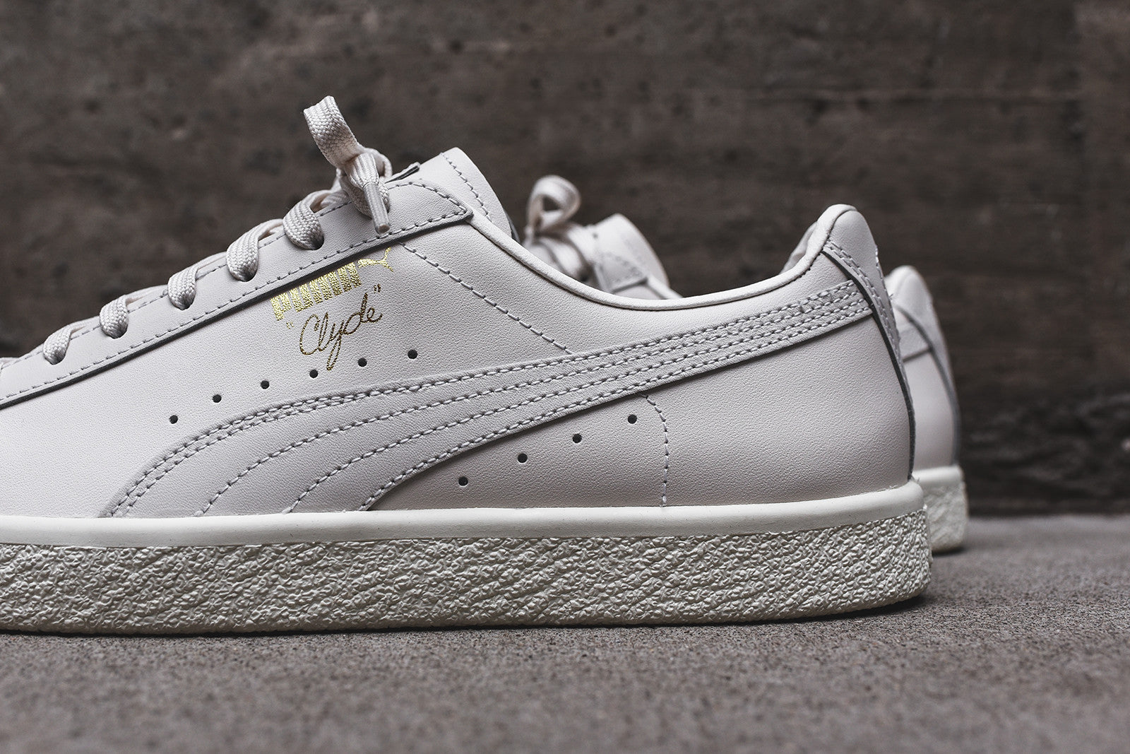 puma clyde white leather