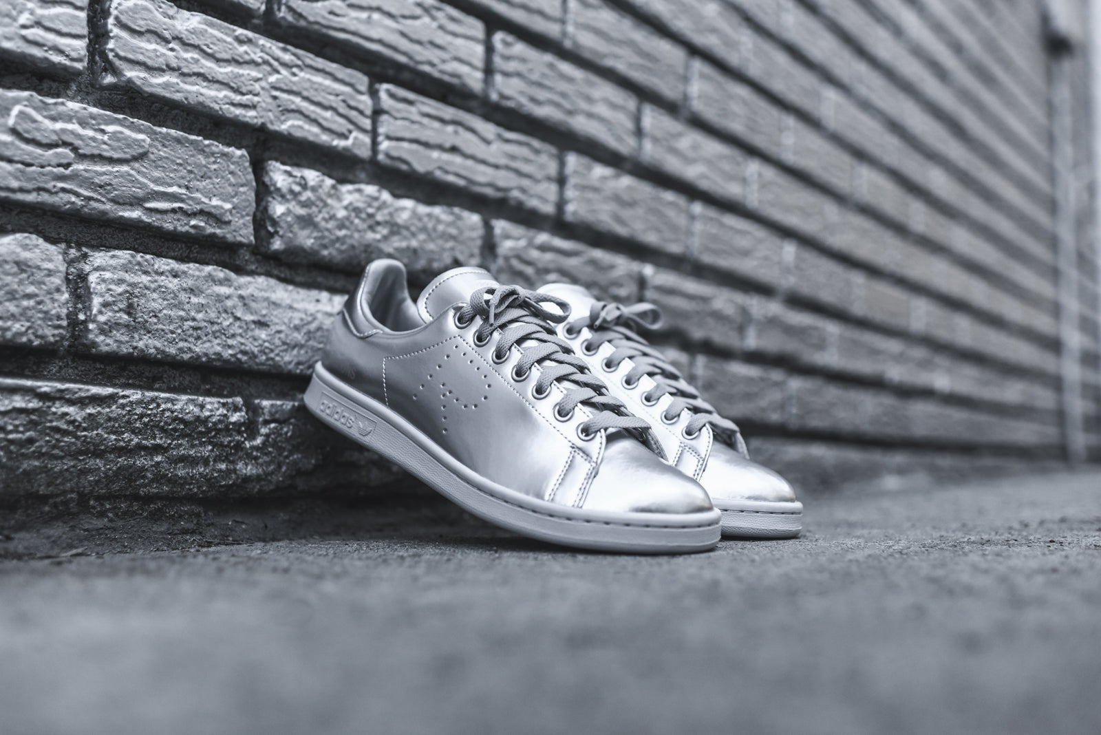 stan smith raf simons silver