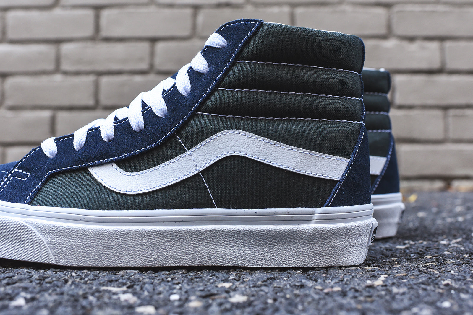 vans sk8 hi reissue dress blue