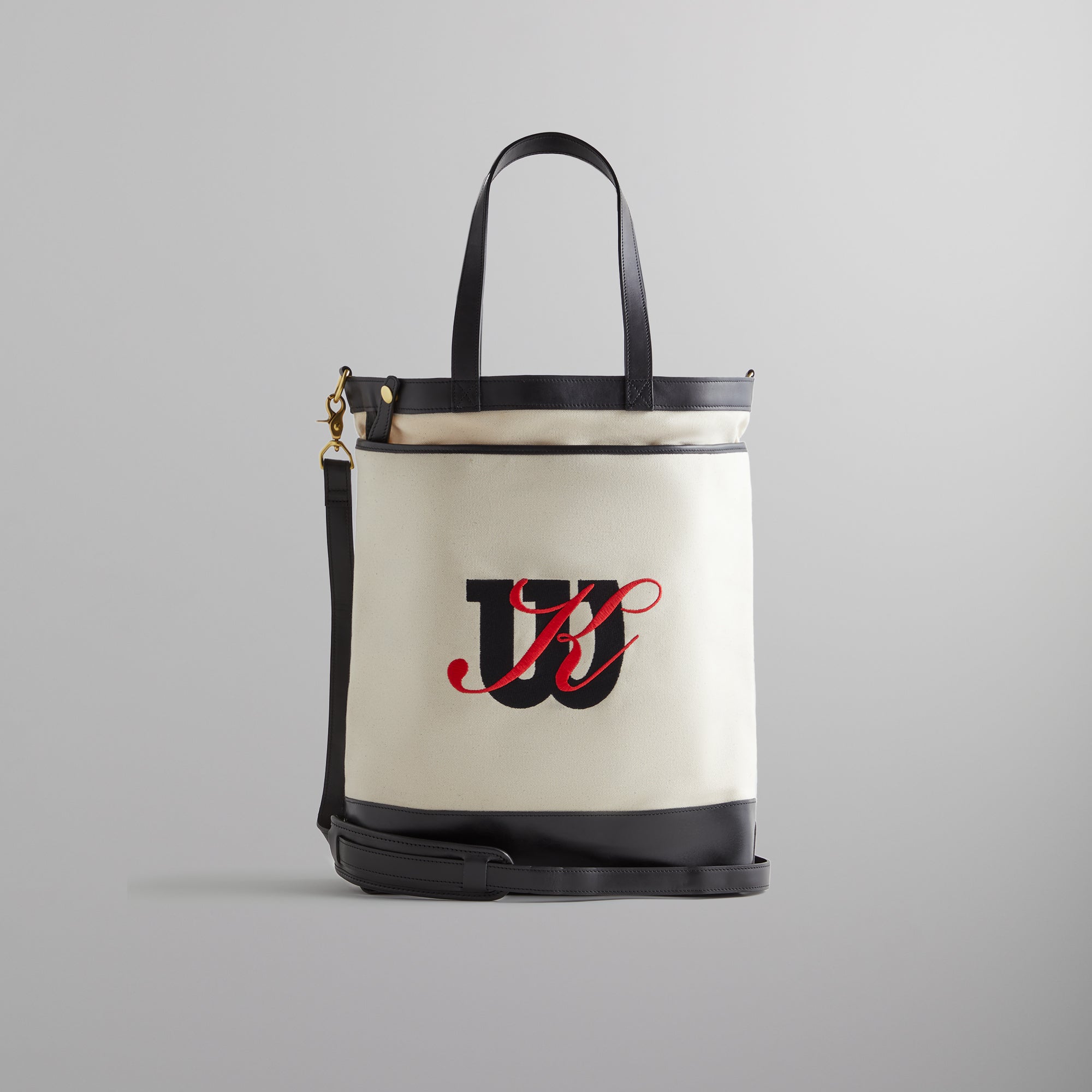 Kith for Wilson Leather Trimmed Do All Tote - White Alyssum