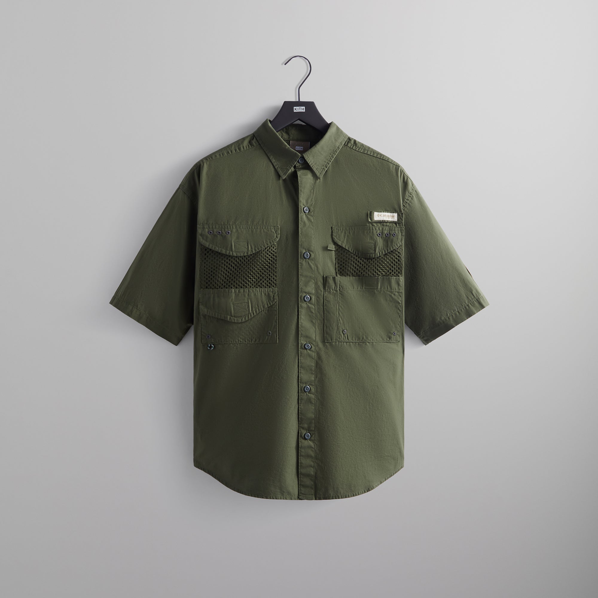 Kith for Columbia PFG Short Sleeve Shirt - Surplus Green