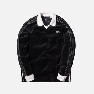 adidas x alexander wang velour long sleeve polo