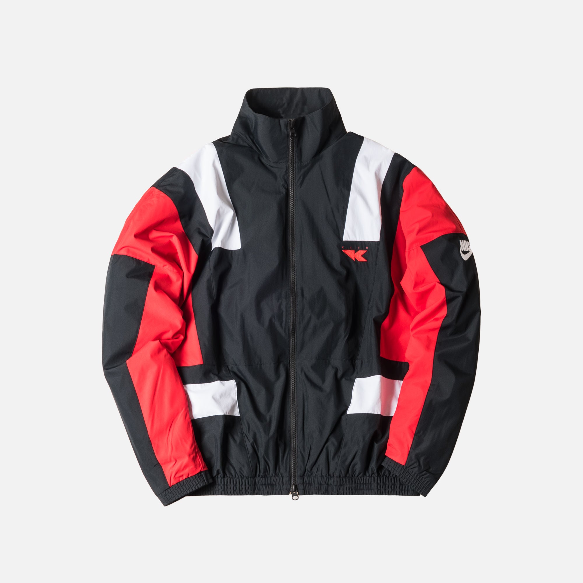 black and red windbreaker nike