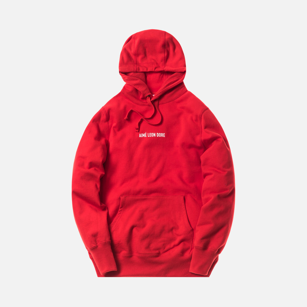 Aimé Leon Dore Logo Kanga Hoodie - Red – Kith