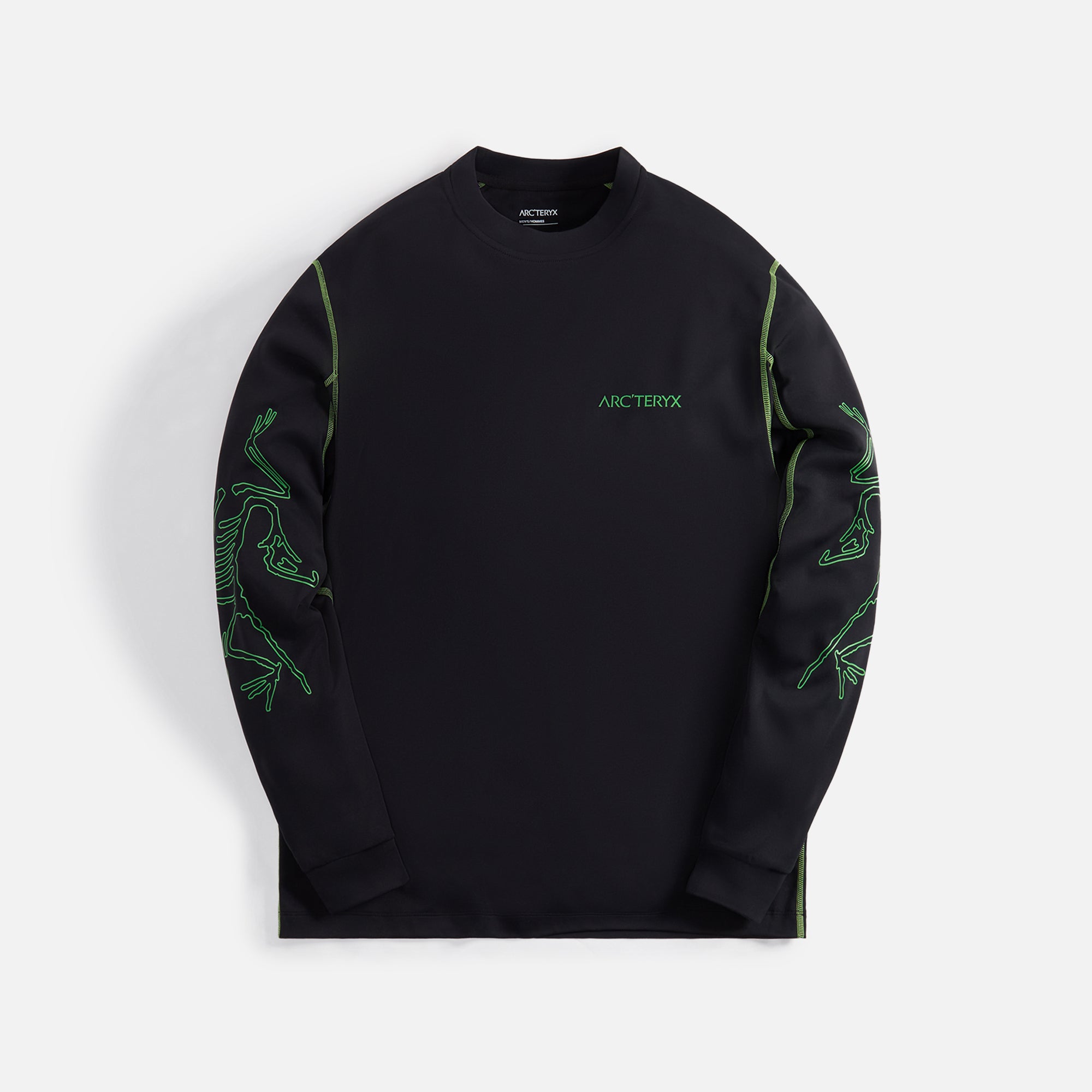 Arc'teryx System A Copal Long Sleeve Bird Tee - Black – Kith