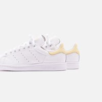 adidas originals white and yellow stan smith sneakers