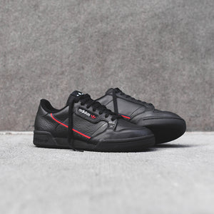 adidas continental 8 black red