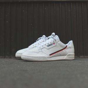 adidas continental 80 white scarlet navy